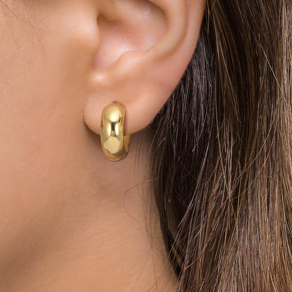 Aro con bisagra Plata Amarillo Dorado