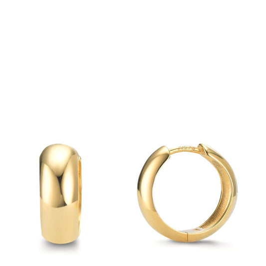 Créoles à charnières Argent jaune Plaqué or