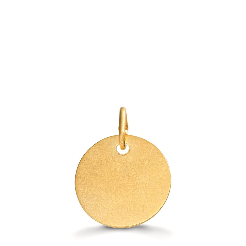 Gravuranhänger 375/9 K Gelbgold Ø12 mm