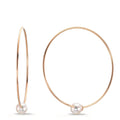 Aros 750/oro rojo de 18 quilates Perlas akoya, 6 mm