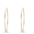 Aros 750/oro rojo de 18 quilates Perlas akoya, 6 mm