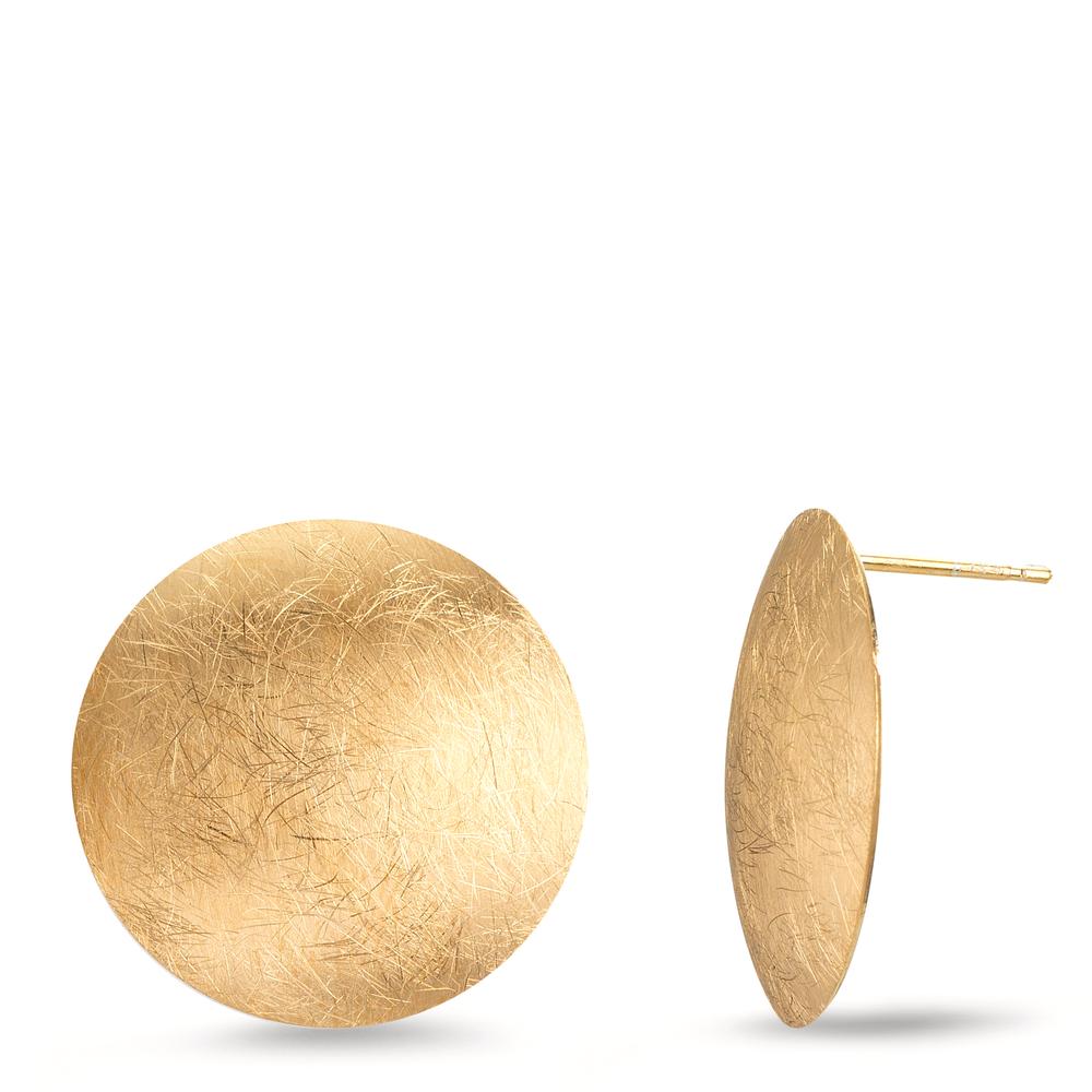 Örhängen med knoppar Silver gul guldpläterad Ø22 mm