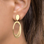 Pendientes Plata Amarillo Dorado