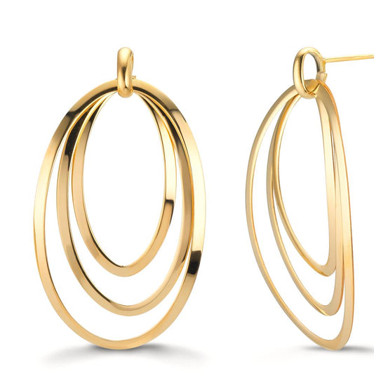 Drop Earrings Silver Yellow Gold plated