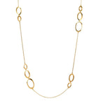 Collier Silber gelb vergoldet 90 cm