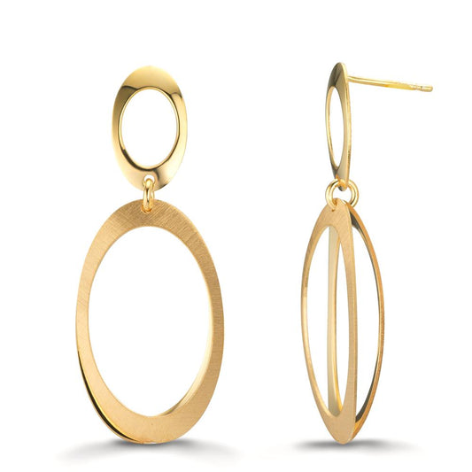Drop Earrings Silver Yellow Gold plated