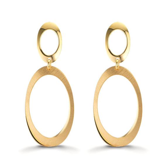 Drop Earrings Silver Yellow Gold plated