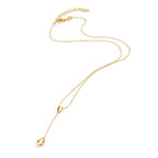 Collier Silver gul guldpläterad 40-44 cm