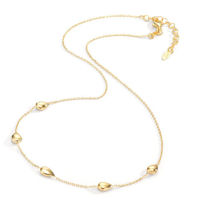 Necklace Silver Yellow Gold plated 40-44 cm