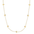 Collana Argento giallo dorato Cuore 40-44 cm