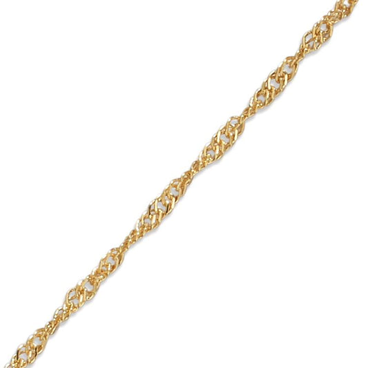Fusskettchen 375/9 K Gelbgold 23-25 cm verstellbar