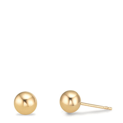 Orecchini a bottone Oro giallo 375/9K Ø5 mm