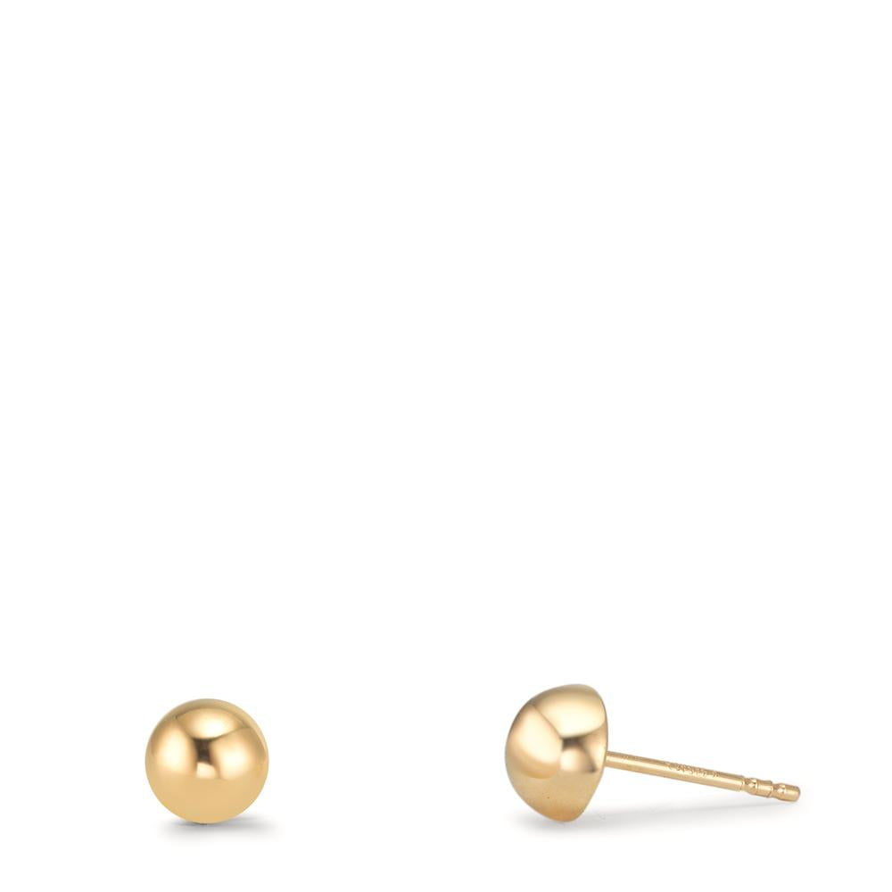 Orecchini a bottone Oro giallo 375/9K Ø5 mm