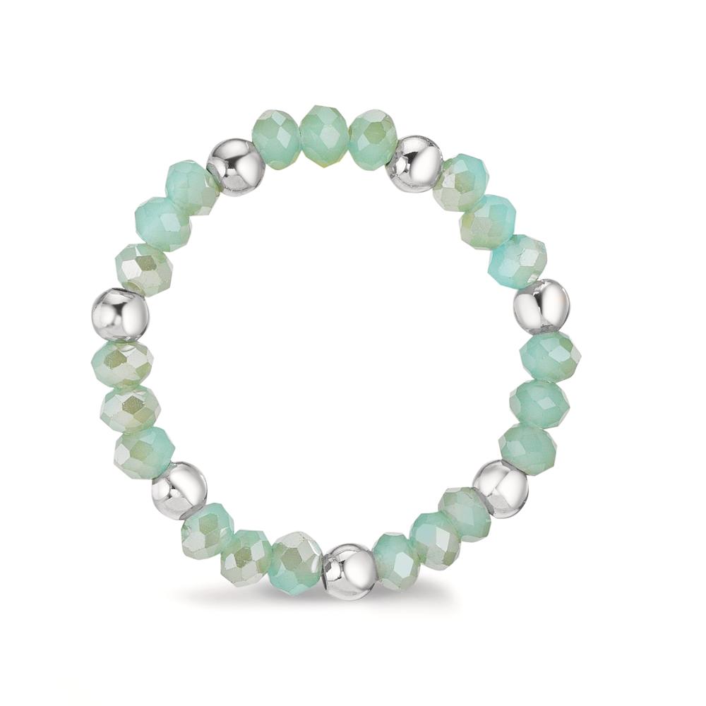 Anello Acciaio inossidabile Cristallo turchese, 3 mm