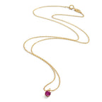 Collar 750/oro amarillo de 18 quilates Rubí 0.26 ct 42 cm