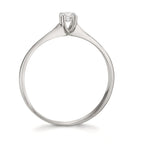 Solitärring 750/18 K vitguld diamant 0.09 ct, w-si