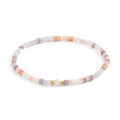 Pulsera Acero inoxidable Cristal rosa Amarillo Recubierto de IP Perla cultivada de agua dulce 4-4.5 mm