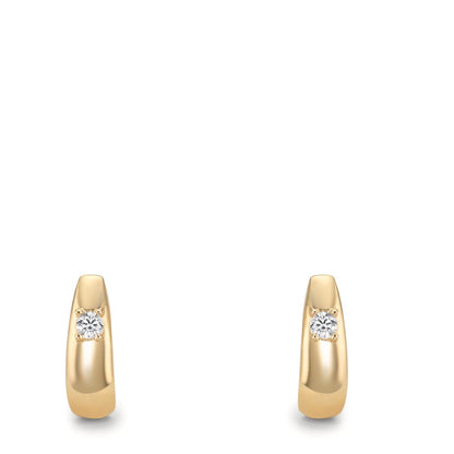 Pendientes Oro amarillo de 375/9K Circonita 2 piedras