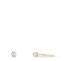 Clous d'oreilles Or jaune 9K [shining Pearls], 2 Perles 2-2.5 mm
