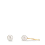 Clous d'oreilles Or jaune 9K [shining Pearls], 2 Perles 4-4.5 mm
