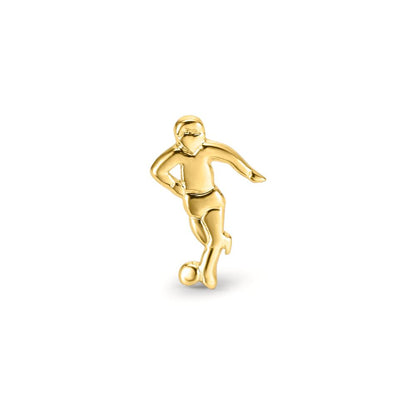 Orecchini a bottone 1 pz Oro giallo 375/9K Calcio