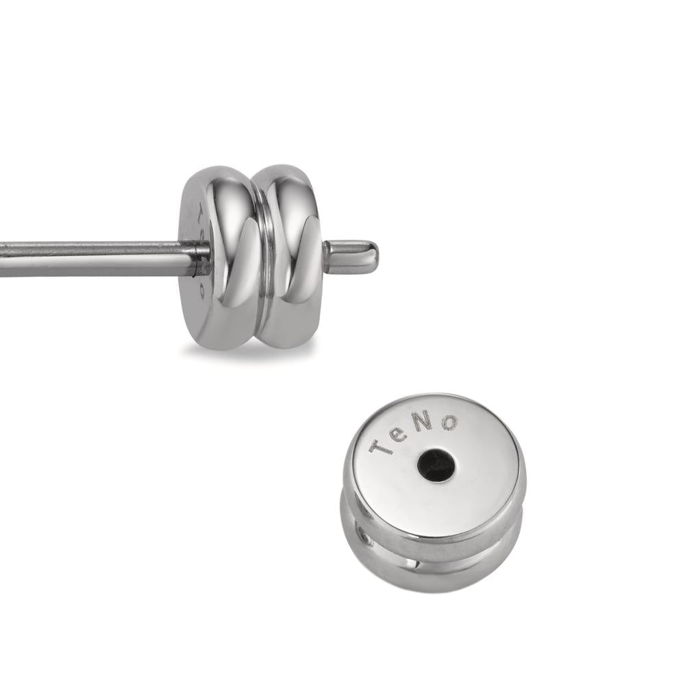 Single stud earring Stainless steel Edelweiss Ø8 mm