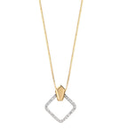 Ciondolo Oro giallo 750/18 carati Diamante 0.10 ct, w-si