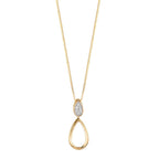 Anhänger 750/18 K Gelbgold Diamant 0.03 ct, 6 Steine, w-pi1