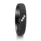 Partnerring zirkonium diamant 0.045 ct, 3 stenar, w-si