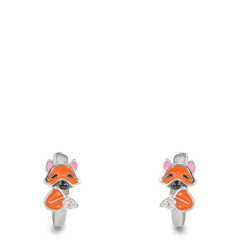 Klappcreolen Silber rhodiniert Fuchs