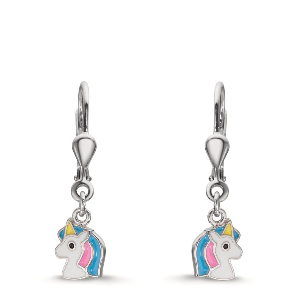 Drop Earrings Silver Rhodium plated Unicorn