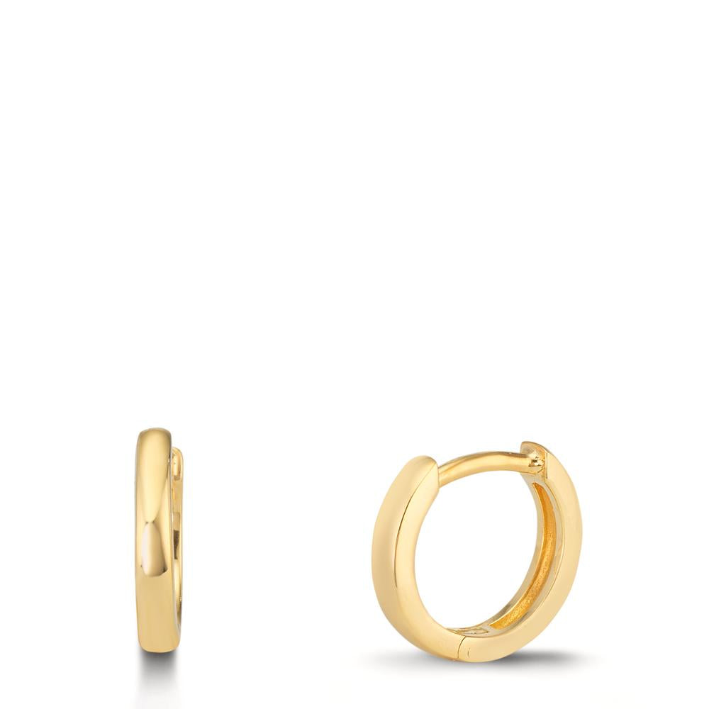 Hopfällbara örhängen Silver gul guldpläterad