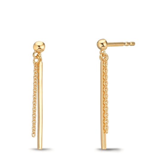 Drop Earrings Silver Yellow Gold plated