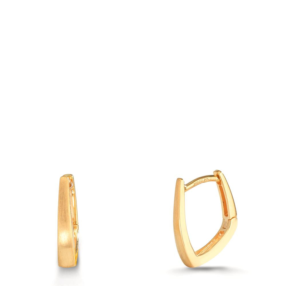 Orecchini circolari Argento giallo dorato