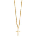 Collier 375/9 K Gelbgold Kreuz 38-42 cm verstellbar