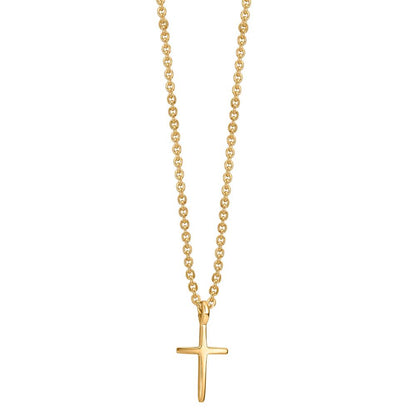 Collier Or jaune 9K Croix 38-42 cm