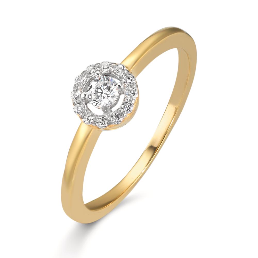Ring 9k Yellow Gold Zirconia