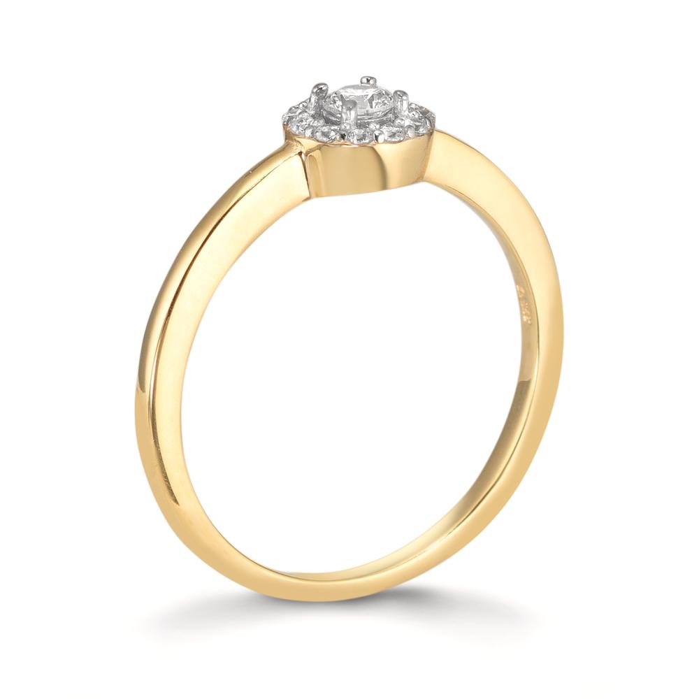 Ring 9k Yellow Gold Zirconia
