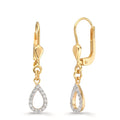 Orecchini Oro giallo 375/9K Zirconia