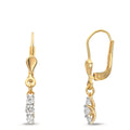 Ohrhänger 375/9 K Gelbgold Zirkonia 6 Steine