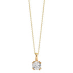 Chaînette avec pendentif Or jaune 9K Zircone 40-42 cm