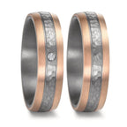 Partnerring 999 Tantal, 585/14 K roséguld