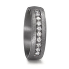 Partnerring 999 Tantal Diamant Lab Grown 0.25 ct, 10 Steine, tw-vsi
