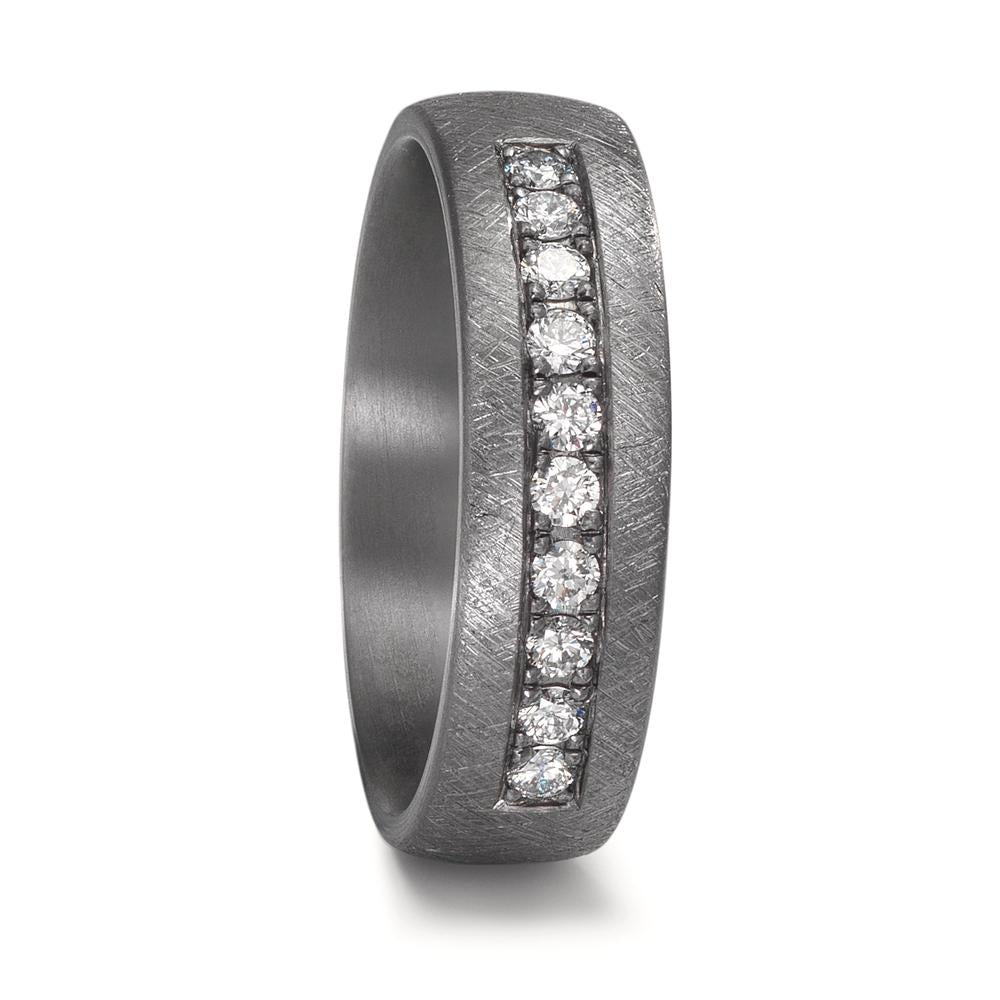 Partnerring 999 Tantal Diamant odlad i labb 0.25 ct, 10 stenar, tw-vsi