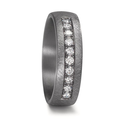 Wedding Ring Tantal 999 Lab-grown Diamond 0.25 ct, 10 Stones, tw-vsi