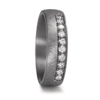 Partnerring 999 Tantal Diamant Lab Grown 0.25 ct, 10 Steine, tw-vsi