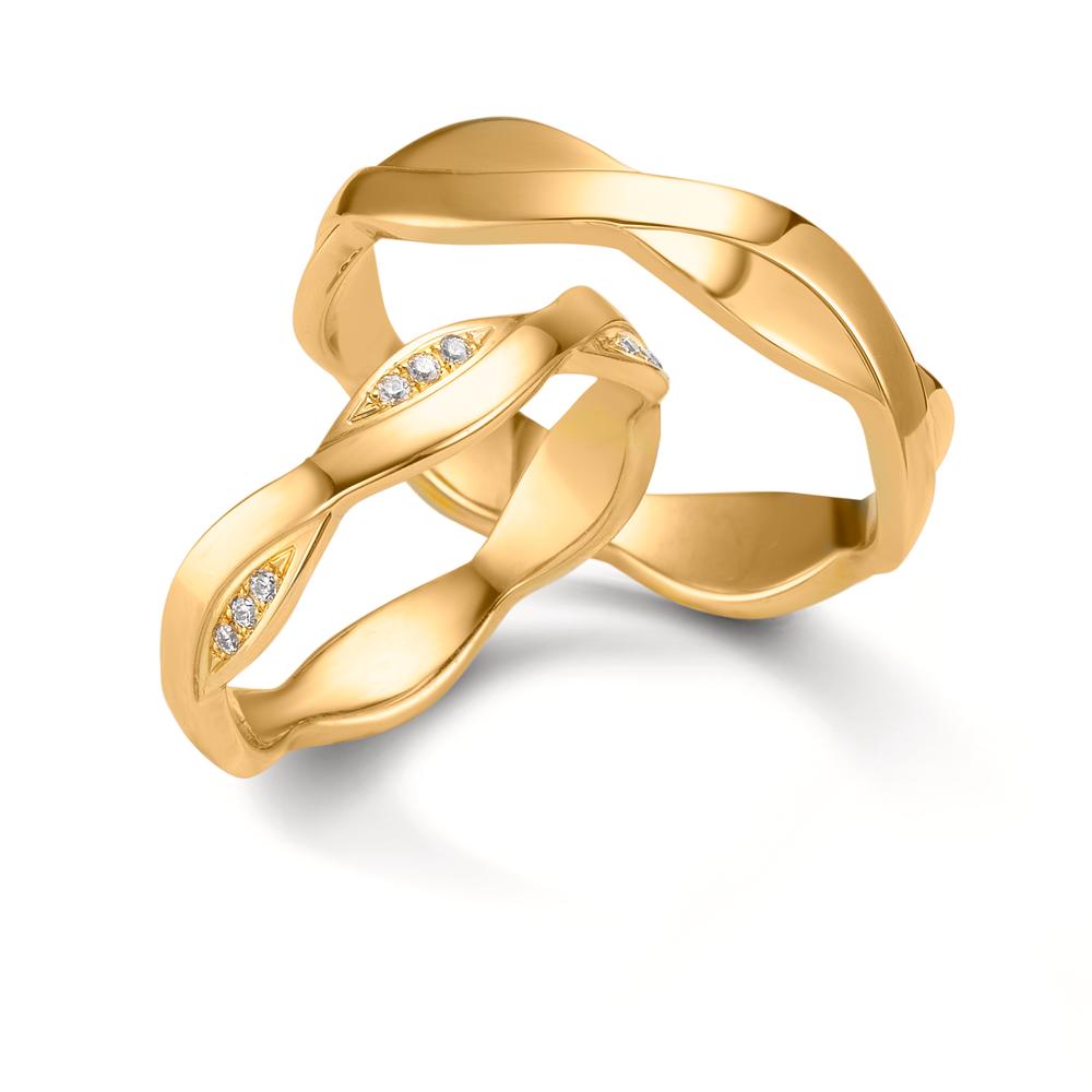 Partnerring 750/18 K gult guld