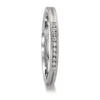 Anello del partner Platino 950 Diamante 0.075 ct, 10 pietra, w-si