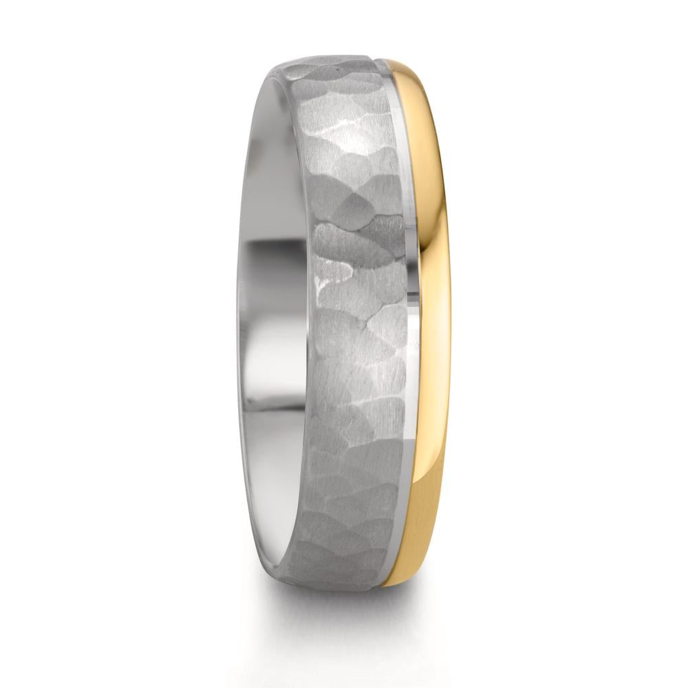 Anillo de pareja Plata, oro rosa de 585/14 kt Bicolor