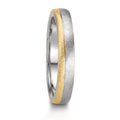 Partnerring Edelstahl, 375/9 K Gelbgold